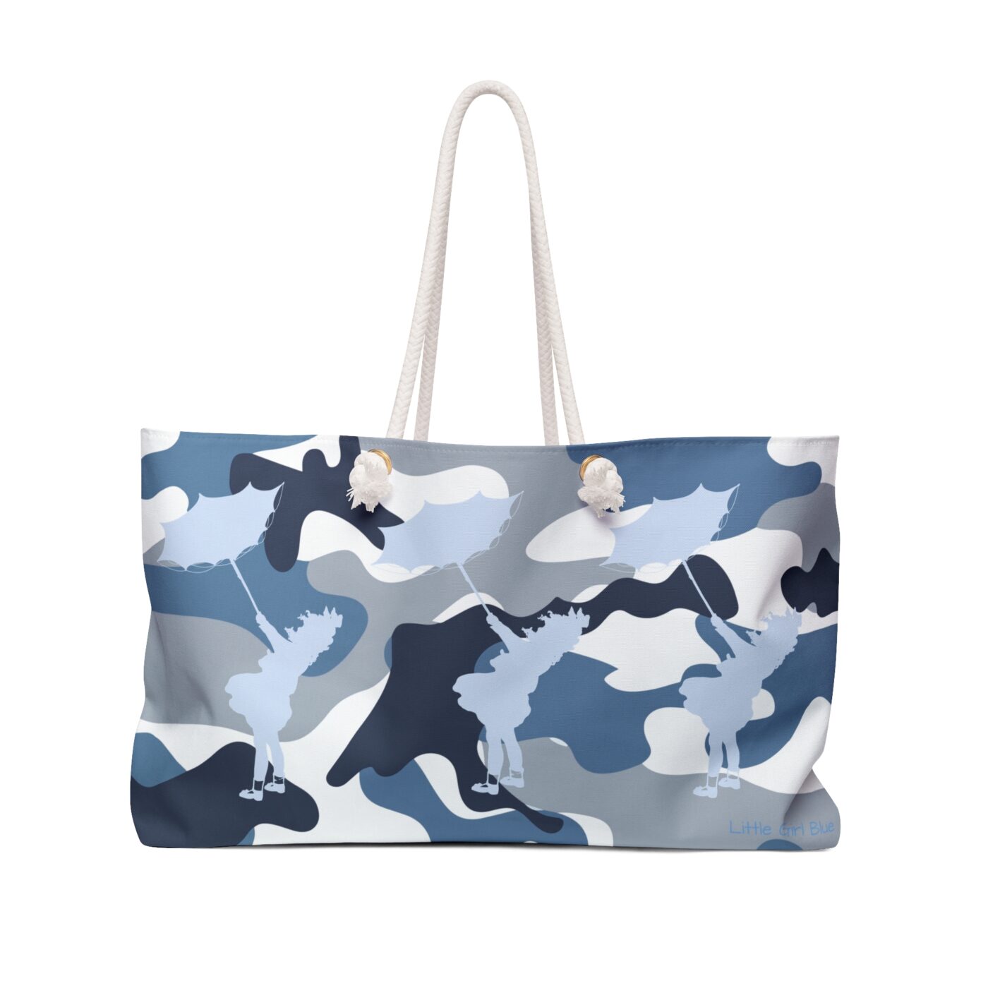 Little Girl Blue/  Blue Camo Weekender.