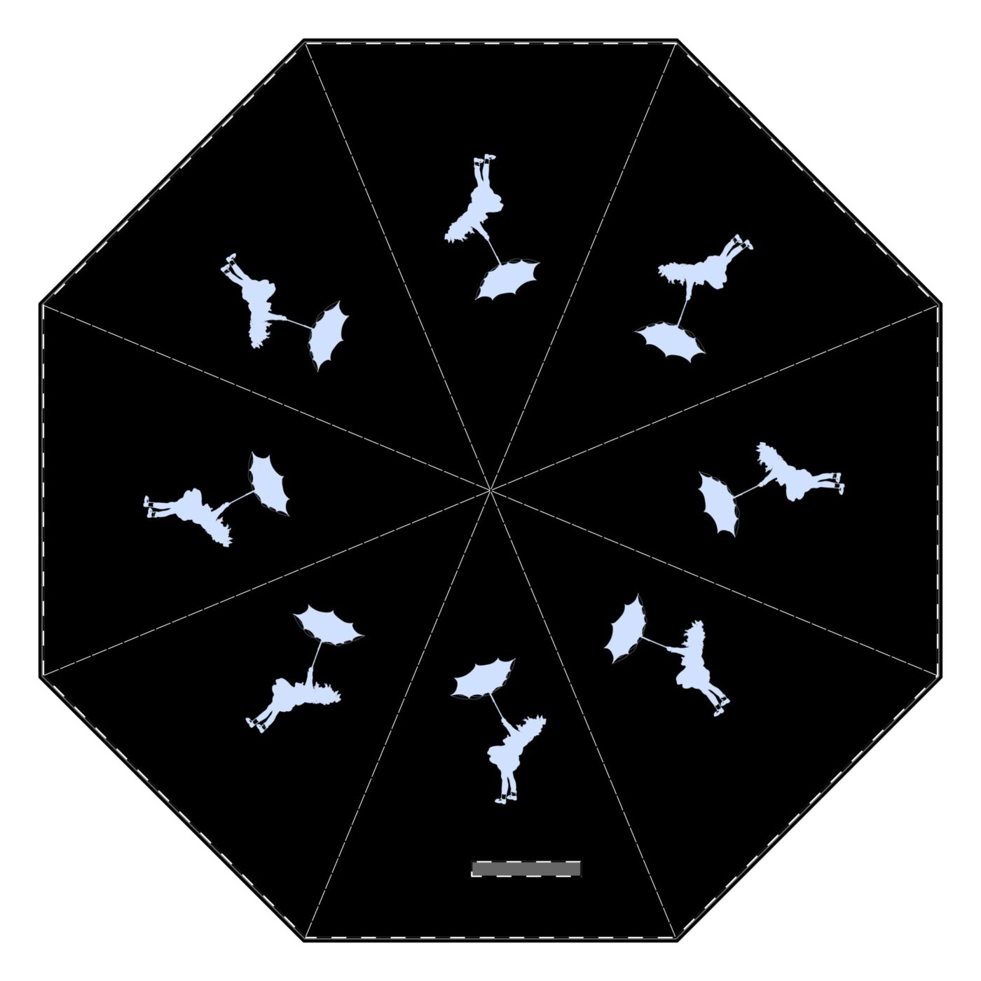 Little Girl Blue Umbrella