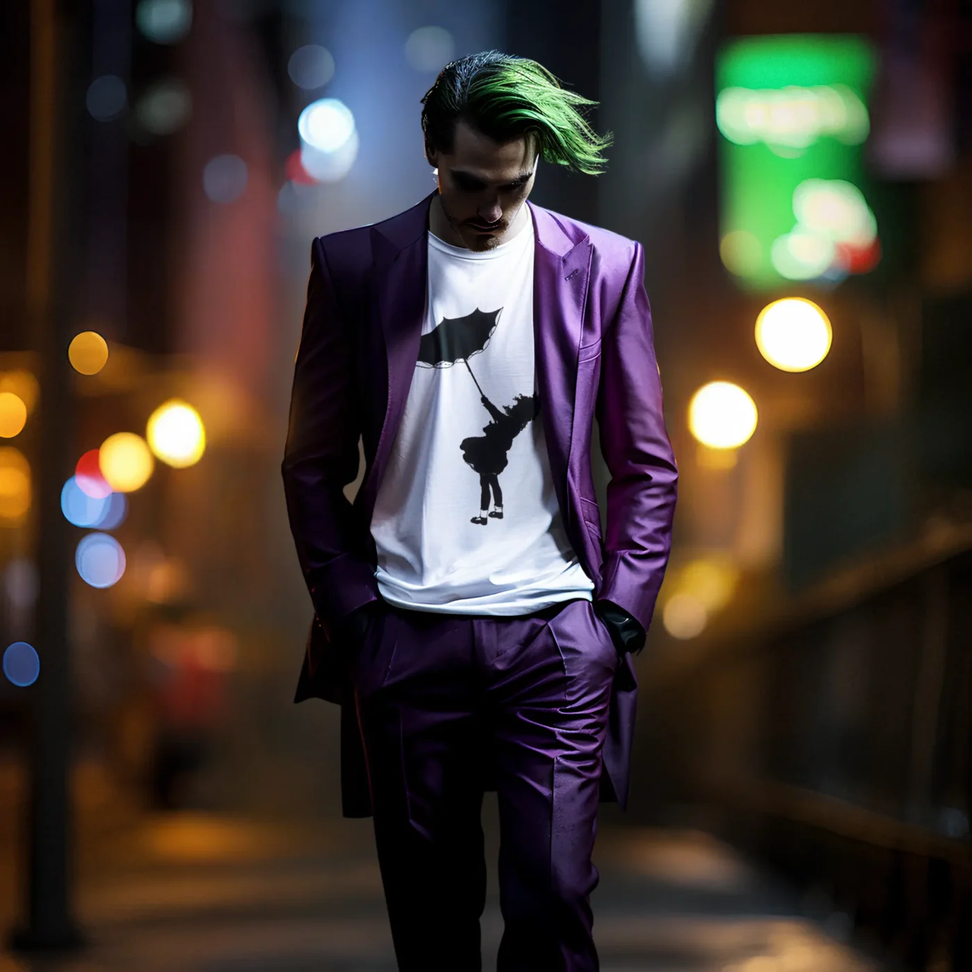 Little Girl Blue. Street Art./  Short Sleeve Tee