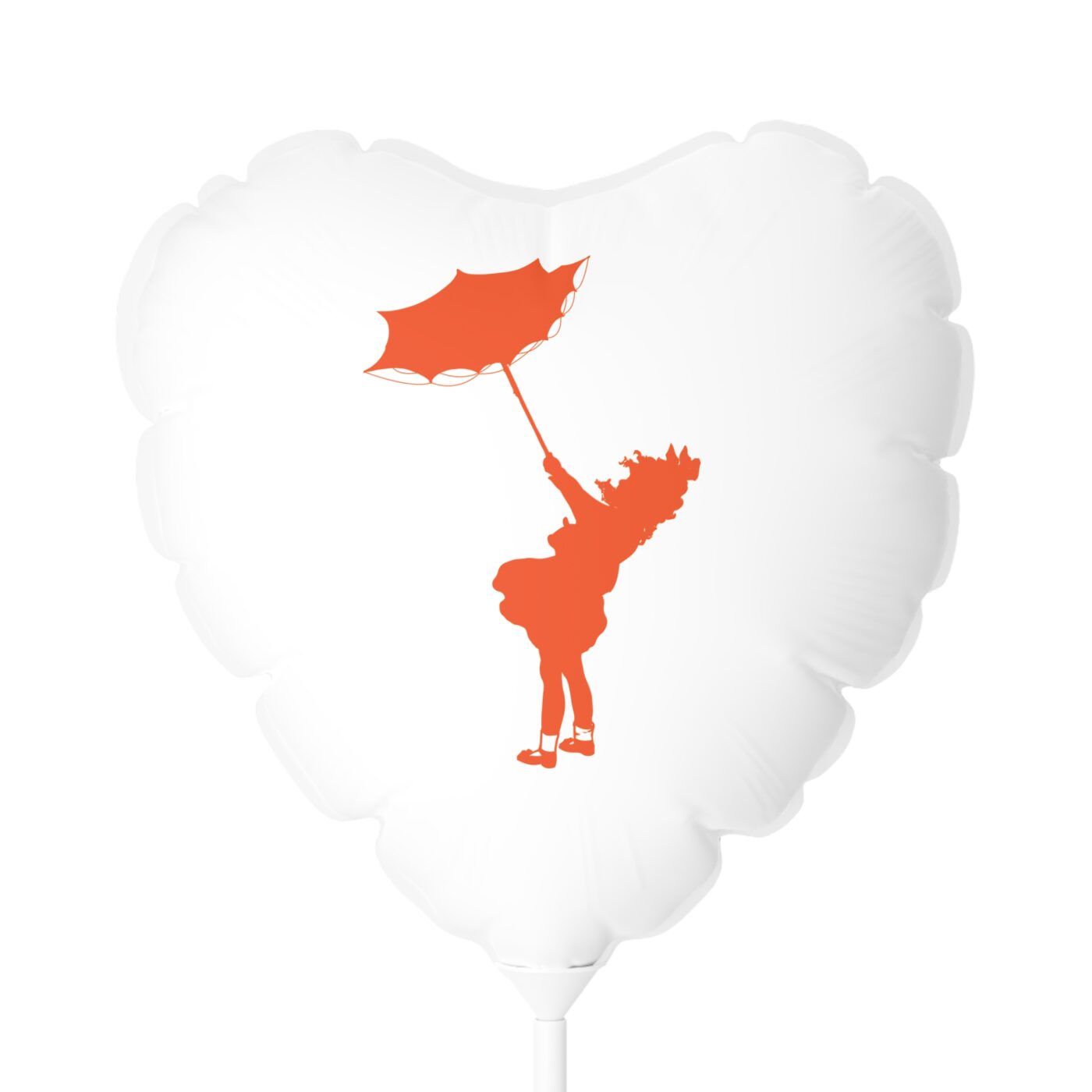 Little Girl Blue Balloon (Round & Heart-shaped), 11"